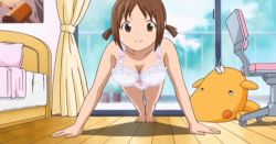  00s 10s 1girl animated animated_gif bouncing_breasts bra breasts brown_hair exercising hinako_(issho_ni_training) issho_ni_training jiggle large_breasts push-ups strap_slip tank_top training_with_hinako underwear  rating:Sensitive score:25 user:SyntaxTerror