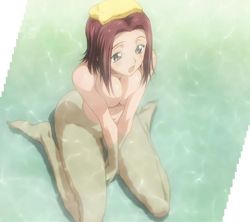  00s 1girl bath blue_eyes blush breasts_squeezed_together breasts code_geass covering_privates covering_breasts from_above kouzuki_kallen kneeling large_breasts medium_hair navel nude open_mouth red_hair screencap sitting solo stitched tareme third-party_edit towel towel_on_head v_arms wariza  rating:Questionable score:120 user:danbooru