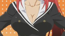10s 1girl animated animated_gif bouncing_breasts breasts cleavage close-up head_out_of_frame long_hair nikaidou_arashi onii-chan_dakedo_ai_sae_areba_kankeinai_yo_ne red_hair solo rating:Questionable score:128 user:Srorm-Shadow