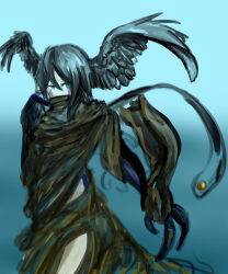 armor digimon digimon_(creature) head_wings mask short_hair shutumon wings