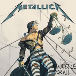  ...and_justice_for_all 1boy album_cover album_cover_redraw arm_up artist_name balance_scale belt black_coat black_headwear black_pants blindfold blood bound broken chest_harness closed_mouth coat commentary cover covered_eyes crack cuts derivative_work english_commentary english_text harness hat_bobbles highres holding holding_scale holding_sword holding_weapon hood injury jojo_no_kimyou_na_bouken large_pectorals logo long_coat long_sleeves male_focus metallica money muscular muscular_male name_connection nipples open_clothes open_coat pants parody pectorals risotto_nero rope silver_hair solo striped_clothes striped_pants sword thighs tied_up_(nonsexual) torn_clothes twitter_username vento_aureo weapon weighing_scale white_pants worvies  rating:Sensitive score:13 user:danbooru