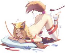 1girl abigail_williams_(fate) absurdres all_fours alternate_breast_size anal_tail animal_ear_fluff animal_ears bare_shoulders bdsm black_bow blonde_hair blue_eyes blush bondage bound bow breasts butt_plug cat_ears cat_tail collar cosplay fake_animal_ears fake_tail fate/grand_order fate_(series) forehead fur_collar gloves hair_bow hair_ribbon highres keyhole leash long_hair looking_at_viewer luai no_shoes nude restrained ribbon sex_toy shibari slave small_breasts smile solo tail thighhighs white_thighhighs rating:Questionable score:149 user:danbooru