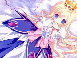  1girl blue_eyes character_request lowres sitting tagme  rating:Sensitive score:4 user:ChaosGX