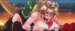  1boy 1girl :d adunba_rell anger_vein animated armlet between_breasts blonde_hair blue_eyes blush bowsette bracelet grabbing_another&#039;s_breast breast_hold breasts breasts_squeezed_together brown_hair censored choker cleavage covered_erect_nipples crown cum cum_on_body cum_on_breasts cum_on_hair cum_on_upper_body curvy dress ejaculation ejaculation_between_breasts erection facial facial_hair fangs fire grabbing grin hat heart hetero highres horns huge_breasts jewelry large_breasts leotard lips long_hair lying mario mario_(series) mosaic_censoring mustache new_super_mario_bros._u_deluxe nintendo nipples on_back open_mouth out_of_frame paizuri pantyhose penis pointy_ears ponytail red_eyes sharp_teeth skello smile solo_focus spiked_armlet spiked_bracelet spiked_choker spiked_shell spikes strapless strapless_leotard super_crown super_mario_bros._1 surprised teeth tongue uncensored video  rating:Explicit score:165 user:Namlykaj