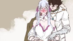  1boy 1girl bad_tag black_clover couple hot husband_and_wife lovers noelle_silva yuno_(black_clover) 