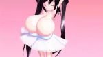  1girl 3d animated ariane_cevaille_(silo9) arms_behind_head arms_up black_hair bouncing_breasts breast_expansion breasts cleavage dress gigantic_breasts long_hair looking_at_viewer purple_eyes silo9 smile twintails video white_dress  rating:Questionable score:174 user:Juni221
