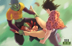 1girl 2boys abs ass bare_legs breasts breasts_out brown_hair casual clothes_lift clothing_aside colored_skin cynthia_(dragon_ball_z) double_penetration dragon_ball dragonball_z fellatio floating flying green_skin hetero highres licking licking_penis looking_at_another missionary motion_blur multiple_boys muscular muscular_male netorare nipples no_bra oral panties panties_aside pants pectorals penis piccolo pink_panties pubic_hair pussy pussy_juice red_eyes sex sexgazer sharp_teeth skirt skirt_lift sky son_goku spiked_hair teamwork teeth testicles tongue tongue_out underwear vaginal rating:Explicit score:57 user:fakyuh