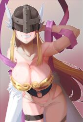  angel angel_girl angewomon digimon digimon_(creature) head_wings long_hair mask wings  rating:Questionable score:10 user:Chaos11
