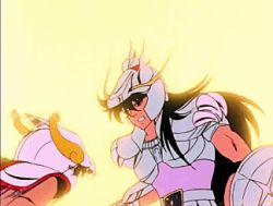 1980s_(style) animated animated_gif armor battle dragon_shiryuu fighting kurumada_masami long_hair lowres retro_artstyle pegasus_seiya retro_artstyle saint_seiya rating:Sensitive score:5 user:Tito-san