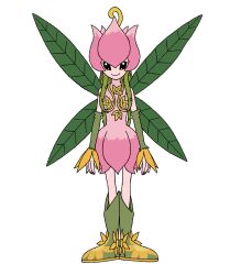  digimon digimon_(creature) fairy flower highres lilimon monster_girl nail_polish petals plant_girl  rating:General score:2 user:Chaos11