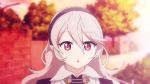  ^_^ animated blurry closed_eyes corrin_(female)_(fire_emblem) corrin_(fire_emblem) depth_of_field fire_emblem fire_emblem_fates hair_between_eyes nintendo outdoors pointy_ears red_eyes smile solo tagme video white_hair  rating:General score:28 user:Kommi