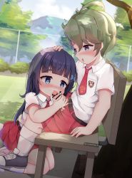 1boy 1girl absurdres borrowed_character censored child_on_child cloud cum cum_in_mouth erection fellatio grass hetero highres indonesia loli luxuriou_s oral original outdoors penis public_indecency shota sky small_penis sunlight tree rating:Explicit score:465 user:danbooru
