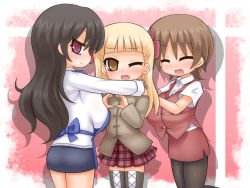 3girls alexi_(tits!) breasts highres multiple_girls wallpaper rating:Questionable score:14 user:dshark