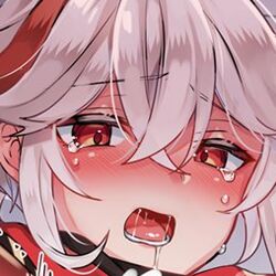  1boy aftersex ahoge banned_artist crying crying_with_eyes_open genshin_impact hetero highres kaedehara_kazuha kokuchuutei male_focus non-web_source on_bed open_mouth red_eyes red_hair tagme tears white_hair 