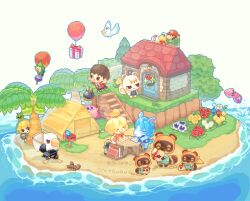 3girls 6+boys :o ^_^ animal_crossing animal_ears ashisu_(shisono) ball balloon bare_arms bare_shoulders big_nose bird bird_boy black_eyes black_shorts blonde_hair blue_eyes blue_footwear blue_pikmin blue_shirt blue_skin blue_vest blush_stickers bottomless bowling_ball brothers brown_eyes brown_footwear brown_hair bud butterfly_net buttons cabbie_hat character_request closed_eyes closed_mouth coin collared_shirt colored_skin commentary_request creature creature_on_head crossover denim_vest dog_ears dog_girl dog_tail dropping facial_hair flag flower flower_request flower_wreath flying furry furry_female furry_male gift gold_coin gooey_(kirby) goonie green_headwear green_pants green_shorts green_sleeves green_tunic grey_shorts hand_net hat hawaiian_shirt holding holding_butterfly_net holding_creature holding_flag holding_sack holding_shield horns horse_ears horse_tail house inkling inkling_player_character isabelle_(animal_crossing) island kirby kirby_(series) kooper korok link lobster long_sleeves looking_at_object mailbox_(incoming_mail) mallow_(mario) mario mario_(series) multiple_boys multiple_girls mustache nintendo no_mouth no_shoes nostrils ocean open_mouth outdoors pansy pants paper paper_mario paper_mario_64 pikmin_(creature) pikmin_(series) pink_skin pixel_art pointy_ears pointy_hat pointy_nose raccoon_boy raccoon_ears raccoon_tail red_flower red_footwear red_headwear red_pikmin red_rose red_shirt red_skin red_sleeves rose sack shield shirt shoes short_hair short_sleeves shorts siblings single_horn sky sleeveless sleeveless_shirt smile sneakers solid_oval_eyes splashing splatoon_(series) squid squirrel_ears squirrel_girl squirrel_tail star_(sky) star_(symbol) star_print super_mario_rpg t-shirt tail tent the_legend_of_zelda timmy_(animal_crossing) tingle tom_nook_(animal_crossing) tommy_(animal_crossing) toon_link topknot tree tree_stump tulip turtleneck turtleneck_shirt twins twitter_username unicorn_girl v-shaped_eyes vest villager_(animal_crossing) warp_pipe white_bird white_flower white_horns white_shorts white_sky yellow_flower yellow_pikmin yellow_rose yellow_skin