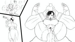 1boy 1girl ahegao anal animated animated_gif anythinggoes ass breasts bun_cover capcom chun-li clothed_sex comic double_bun full_nelson hetero huge_ass instant_loss large_breasts monochrome penis pussy sequential sex star_(symbol) stomach_bulge street_fighter testicles text_focus thick_thighs thighs uncensored white_background wide_hips zangief rating:Explicit score:128 user:Type_Vampire