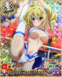  1girl bishop_(chess) blonde_hair blue_eyes breasts card_(medium) chess_piece flexible high_school_dxd large_breasts official_art ravel_phenex solo underboob  rating:Sensitive score:46 user:YuukoLover