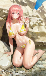  1girl azur_lane beach bikini breasts dead_or_alive dead_or_alive_xtreme_venus_vacation highres honoka_(doa) large_breasts skindentation solo swimsuit tagme water wet  rating:Sensitive score:53 user:Srorm-Shadow