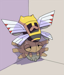  bug cicada_block_(meme) creatures_(company) game_freak gen_3_pokemon kanmuryou lowres meme ninjask nintendo no_humans pokemon pokemon_(creature) pun shedinja sweatdrop  rating:Sensitive score:31 user:chaosakita
