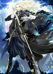  1boy beard berserker_(fate/grand_order) facial_hair fate/apocrypha fate/grand_order fate_(series) holding holding_weapon long_hair maeda_hirotaka male_focus official_art resized solo thick_thighs thighs upscaled vlad_iii_(fate/apocrypha) waifu2x weapon white_background 