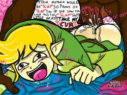  age_difference ahegao anal blush cum cum_in_ass cumdrip ejaculation erection grabbing hand_grab link male_penetrated orgasm shota toon_link yaoi  rating:Explicit score:7 user:Uitchat