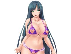1girl breasts censored clothing_cutout female_focus game_cg heart heart_cutout ishii_akira large_breasts looking_at_viewer miel_(company) nippleless_clothes nipples pussy seikatsu_shidouin simple_background solo upper_body rating:Explicit score:41 user:jojosstand