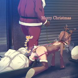 1boy 1girl age_difference all_fours anal anal_beads anal_object_insertion anal_tail animal_costume antlers ass bad_id bad_pixiv_id ball_gag bdsm beard bell blush bondage boots bottomless bound brown_hair butt_plug censored christmas collar deer_tail double_penetration drooling facial_hair fake_antlers fake_tail flat_chest gag gloves hairband high_ponytail horns leash loli long_sleeves motion_blur multiple_penetration neck_bell no_panties object_insertion original outdoors pet_play pony_play ponytail pussy pussy_juice reindeer_antlers reindeer_costume road sack saliva santa_costume sex_toy short_hair slave sled solo_focus street tail trembling vaginal vaginal_object_insertion vibrator walking white_hair women_livestock yamada_(gotyui) rating:Explicit score:467 user:danbooru