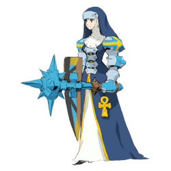 code_of_princess mace nun official_art shield sister_hell weapon yellow_eyes rating:Sensitive score:11 user:spiderfan