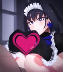  1boy 1girl adunba_rell animated black_hair blue_eyes breasts cum cum_on_body cum_on_breasts cum_on_upper_body ejaculation ejaculation_between_breasts heart highres hololive hololive_english huge_breasts large_areolae large_breasts large_penis maid maid_headdress nipples ouro_kronii paizuri penis short_hair skello sound video virtual_youtuber  rating:Explicit score:800 user:GoldKing