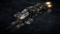  3d advanced_ship_(eve_online) attack_ship_(eve_online) blender_(medium) combat_ship_(eve_online) commentary cruiser_(eve_online) dark_background eve_online fire flying glowing loki_(eve_online) machinery military_vehicle minmatar_republic_(eve_online) nebula no_humans outdoors realistic science_fiction space spacecraft star_(symbol) starry_background strategic_cruiser_(eve_online) tech_3_ship_(eve_online) vehicle_focus wjbarber 