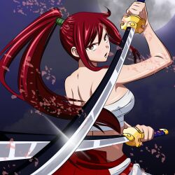  erza erza_scarlet espada fairy_tail highres katana sword weapon 