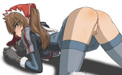  00s alicia_melchiott all_fours anus ass bent_over blush brown_eyes brown_hair clenched_teeth gloves headdress hou_(hachiyou) long_hair looking_back military military_uniform no_panties pubic_hair pussy senjou_no_valkyria_(series) senjou_no_valkyria_1 tears teeth thighhighs top-down_bottom-up twintails uncensored uniform  rating:Explicit score:119 user:kuwabara31