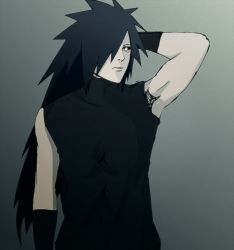 1boy gradient_background long_hair male_focus naruto naruto_(series) solo tagme uchiha_madara  rating:Questionable score:5 user:Mops2017
