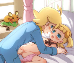  1boy 1girl age_difference bed bedroom blonde_hair blush bonnie_(pokemon) brother_and_sister censored clemont_(pokemon) clothed_sex clothes_lift creatures_(company) dedenne flat_chest game_freak gen_6_pokemon hetero holding_hands incest kiss legendary_pokemon loli missionary nintendo nipples panties panties_around_leg penis pokemon pokemon_(creature) porocha pussy saliva saliva_trail sex shirt_lift siblings size_difference spread_legs tears tongue tongue_out underwear vaginal zygarde zygarde_core  rating:Explicit score:158 user:harucho
