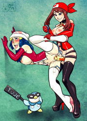 2girls against_wall ahegao anal anal_object_insertion bandana beanie blue_eyes blue_hair blush boots breasts brown_hair clitoris clothed_sex collar combusken controller corset creatures_(company) dawn_(pokemon) dildo dominatrix double_penetration elbow_gloves femdom fucked_silly game_freak gen_3_pokemon gen_4_pokemon gloves hat high_heel_boots high_heels inflatable_toy large_breasts latex latex_gloves latex_legwear leg_lift long_hair may_(pokemon) multiple_girls multiple_penetration my_pet_tentacle_monster nintendo nipple_leash nipple_piercing nipple_rings nipple_slip nipples object_insertion paddle piercing piplup platform_footwear platform_heels pokemon pokemon_(creature) pussy pussy_juice remote_control remote_control_vibrator rolling_eyes sex sex_from_behind sex_toy sidelocks strap-on sweat text_focus thigh_boots thighhighs tongue tongue_out torogao uncensored underwear vaginal vibrator wailord yuri rating:Explicit score:192 user:danbooru