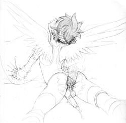  2boys anal ass bed blush closed_eyes cum kid_icarus male_focus male_penetrated monochrome multiple_boys nintendo open_mouth penis pit_(kid_icarus) sex shota spread_legs tears torn_clothes white_background wings yaoi  rating:Explicit score:92 user:yaoilover