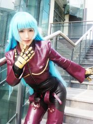  airbrushed chinese_text cosplay kula_diamond meiwai photo_(medium) snk the_king_of_fighters  rating:Sensitive score:18 user:hntcboy