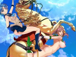 2girls arion_canvas artistic_nudity bdsm belly_riding bestiality bishoujo_senshi_sailor_moon bondage botebara_senshi_sailor_moon_-sailor_jupiter_chitai_choukyou_nikki- bound breasts clothed_female_nude_female cloud fanny_packing fine_art_parody gradient_background horse large_breasts looking_at_viewer multiple_girls napoleon_crossing_the_alps nipples nude open_mouth outdoors parody public_indecency public_nudity sailor_jupiter sailor_mercury sky rating:Explicit score:91 user:Graviteer
