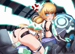 1girl angela_balzac anger_vein angry anus ass bent_over blonde_hair blush breasts breasts_out dildo from_behind hmage leotard long_hair looking_back machinery nipples no_panties object_insertion open_mouth pussy pussy_juice rakuen_tsuihou sex_toy solo uncensored vaginal vaginal_object_insertion watermark web_address rating:Explicit score:68 user:danbooru