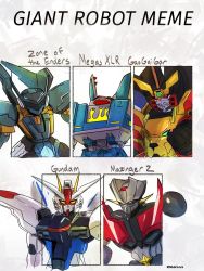  car cartoon_network character_name commentary copyright_name english_commentary freedom_gundam gaogaigar gundam gundam_seed highres jehuty looking_at_viewer looking_down mazinger_(series) mazinger_z_(mecha) mecha megas_xlr megas_xlr_(mecha) meme mobile_suit motor_vehicle multiple_drawing_challenge no_humans orbital_frame_(zone_of_the_enders) robot science_fiction shin_mazinger_shougeki!_z-hen shirt_cut_meme sketch super_robot v-fin xzeit yellow_eyes yuusha_ou_gaogaigar yuusha_series zone_of_the_enders 