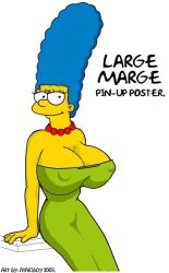 breasts covered_erect_nipples huge_breasts marge_simpson the_simpsons rating:Questionable score:0 user:gamenik