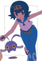  +_+ arm_up armpits black_eyes black_footwear blue_eyes blue_hair blue_one-piece_swimsuit blue_pants blue_sailor_collar capri_pants collarbone colored_sclera creatures_(company) dive_ball game_freak hairband holding holding_poke_ball jpeg_artifacts lana_(pokemon) leg_up looking_to_the_side matching_hair/eyes natsunagi_takaki nintendo one-piece_swimsuit open_mouth outstretched_arms pants poke_ball pokemon pokemon_(creature) pokemon_sm running sailor_collar sandals shirt short_hair simple_background sleeveless sleeveless_shirt smile swimsuit swimsuit_under_clothes white_background white_shirt yellow_hairband yellow_sclera  rating:Sensitive score:12 user:AngryZapdos