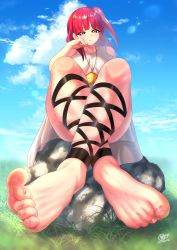  1girl barefoot feet foot_focus highres k.ty_(amejin) magi_the_labyrinth_of_magic morgiana solo toes  rating:Questionable score:108 user:Ecchi-Addict
