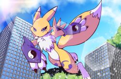  absurdres digimon digimon_(creature) fluffy fox_girl fox_tail furry highres renamon tail  rating:General score:1 user:Chaos11