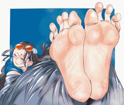  barefoot feet nico_robin one_piece restrained soles steam ticklelove1  rating:Explicit score:6 user:Kronecker