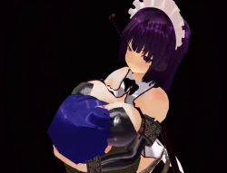  animated animated_gif asphyxiation between_breasts boko877 breast_smother breasts cleavage face_between_breasts face_to_breasts girl_beats_hero head_between_breasts holding_head jiggle looping_animation maid maid_headdress  rating:Explicit score:28 user:NoBody010
