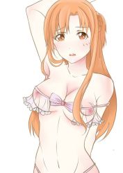  10s 1girl artist_request asuna_(sao) blonde_hair bow bowtie long_hair looking_at_viewer orange_eyes sword_art_online  rating:Questionable score:18 user:lofod