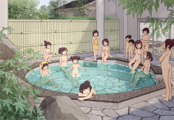 1boy 6+girls age_difference ass barefoot bathing breasts casual_nudity closed_eyes closed_mouth day door feet flat_chest holding kiyo_(kyokyo1220) loli multiple_girls nipples nude onsen open_mouth original outdoors penis plant pool pubic_hair rock shadow short_hair short_twintails shota sitting sky smile squatting standing testicles towel towel_on_head twintails uncensored water rating:Explicit score:231 user:Domestic_Importer