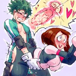 10s 1boy 1girl blush boku_no_hero_academia bouncing_breasts breasts brown_hair clenched_teeth clothed_sex covered_erect_nipples cum cum_in_pussy doggystyle gloves green_hair happy_sex heart heart-shaped_pupils hetero large_breasts medium_breasts midoriya_izuku notsafeforfruit one_eye_closed open_mouth orgasm pantyhose plump saliva sex sex_from_behind smile sweat symbol-shaped_pupils teeth uncensored uraraka_ochako uterus vaginal x-ray rating:Explicit score:189 user:Anon_Perv
