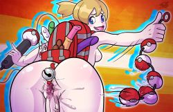  ahegao anal anal_beads anal_object_insertion artist_request ass backpack backpacker_(pokemon) bag creatures_(company) dildo from_behind futanari game_freak gaping heart heart-shaped_pupils looking_back nintendo npc_trainer object_insertion penis poke_ball pokemon pokemon_sm ponytail professorf pussy pussy_juice saliva sex_toy solo spread_pussy symbol-shaped_pupils thumbs_up tongue tongue_out vaginal vaginal_object_insertion vibrator  rating:Explicit score:22 user:adomiel